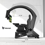 Ycloroet ‑320 Zero Gravity Gaming Cockpit, Triple Monitor Mount Reclining Workstation Chair