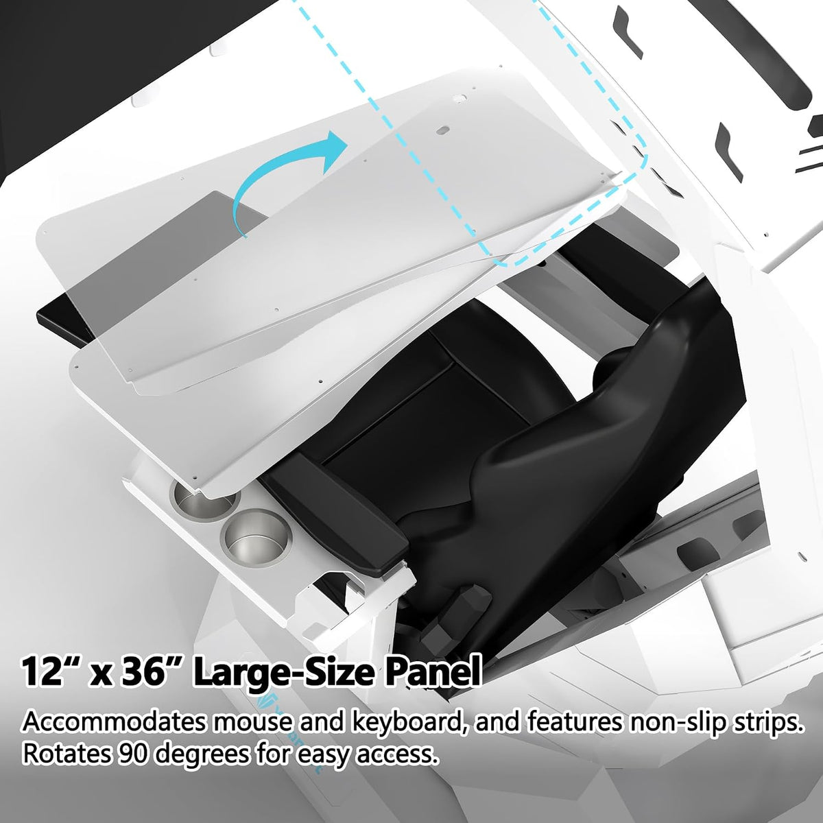 T2 Ergonomic Zero‑Gravity Workstation Chair, High‑End Leather Office Chair with Lumbar & Seat Vibration Massage, Adjustable Keyboard Tray, 160° Recline for Home Office & Gaming