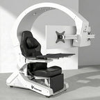 Ycloroet ‑320 Zero Gravity Gaming Cockpit, Triple Monitor Mount Reclining Workstation Chair